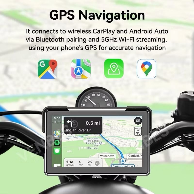 Central Multimídia para Moto 5 Polegadas — foto 3