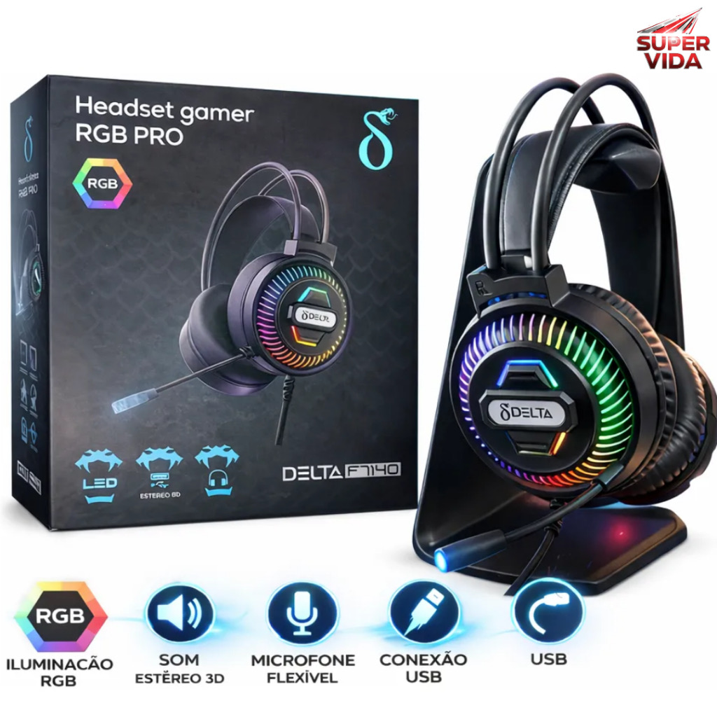 Headset Gamer RGB